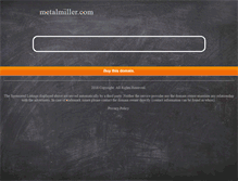 Tablet Screenshot of metalmiller.com
